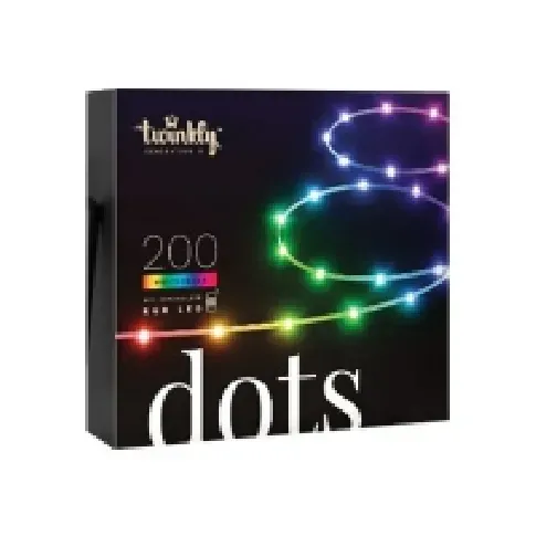 Bilde av best pris Twinkly Dots - Stringlys - LED - klasse G - RGB-lys - svart Belysning - Annen belysning - Lyslenker