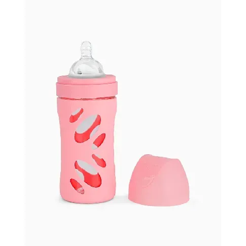 Bilde av best pris Twistshake - Anti-Colic Glass Bottle Pastel Pink 260 ml - Baby og barn