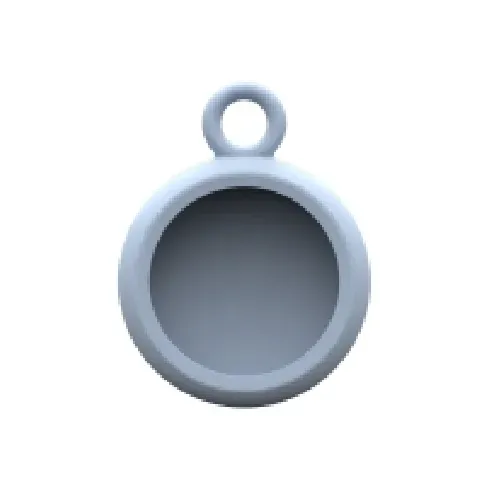 Bilde av best pris [U] Protective Case for Apple AirTag with Keychain - DOT Soft Blue - Eske for sikkerhetsmerke - silikon - bløt blått - for Apple AirTag Utendørs - Vesker & Koffert - Andre