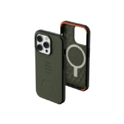 Bilde av best pris UAG Rugged Case for iPhone 14 Pro [6.1-in] - Civilian for MagSafe Olive - Baksidedeksel for mobiltelefon - robust - MagSafe-samsvar - oliven - 6.1 - for Apple iPhone 14 Pro Tele & GPS - Mobilt tilbehør - Deksler og vesker