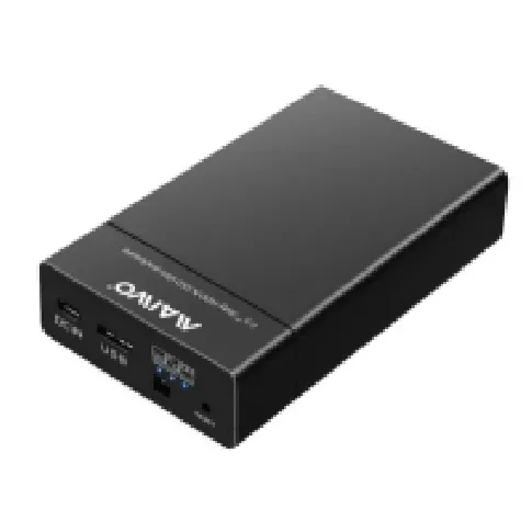 Bilde av best pris USB 3.0 Twobay external cabinett up to 9.5mm 5 Gbps black PC tilbehør - Skjermer og Tilbehør - Øvrig tilbehør