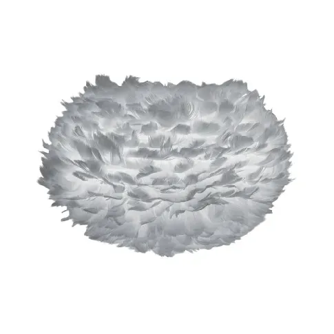 Bilde av best pris Umage Eos lampeskjerm med fjær, grå,Ø45 cm Fjær lampeskjerm