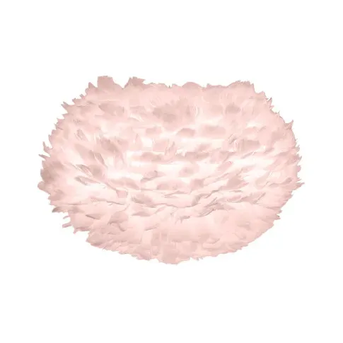 Bilde av best pris Umage Eos lampeskjerm med fjær, rosa,Ø45 cm Fjær lampeskjerm