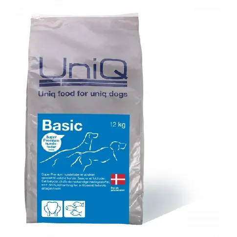 Bilde av best pris UniQ - Dog food Basic adult 12 kg - (101) - Kjæledyr og utstyr