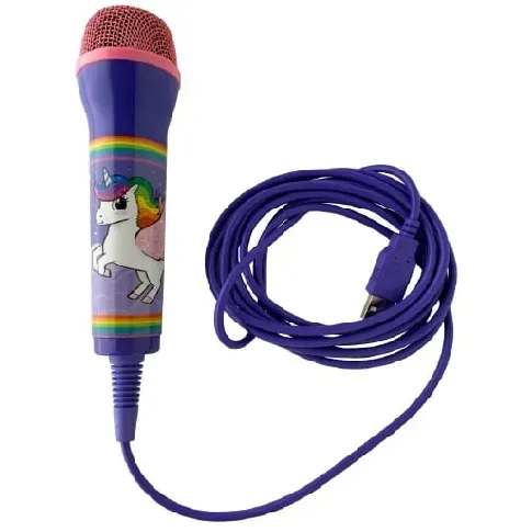 Bilde av best pris Unicorn Rainbow Microphone - 3M Cable - Videospill og konsoller