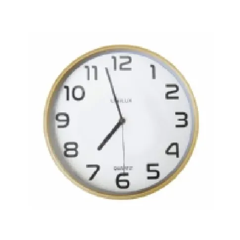 Bilde av best pris Unilux Baltic, Vegg, Quartz clock, Rund, Tre, Tre, Glass interiørdesign - Tilbehør - Veggklokker
