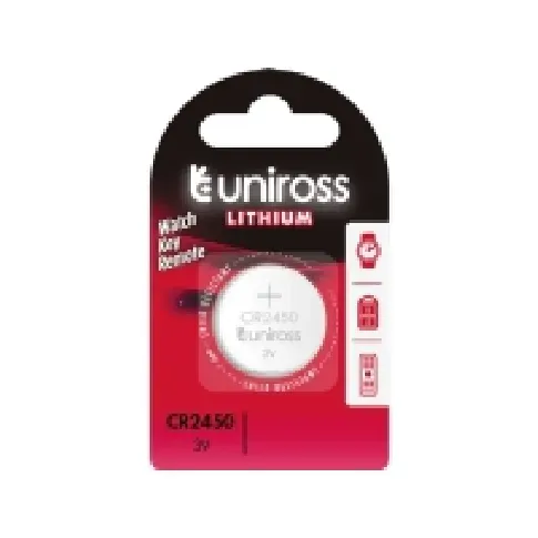 Bilde av best pris Uniross Lithium CR2450 PC tilbehør - Ladere og batterier - Diverse batterier