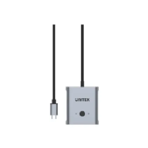 Bilde av best pris Unitek - Switch - bidirectional - 2 x USB-C - stasjonær PC tilbehør - Kabler og adaptere - Skjermkabler