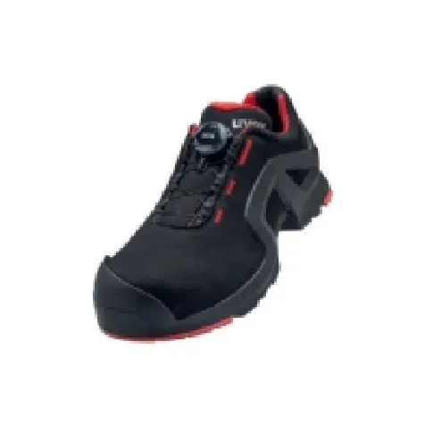 Bilde av best pris Uvex 65672, Hunkjønn, Voksen, Safety shoes, Svart, Rød, ESD,S3,SRC, Snøring Klær og beskyttelse - Sko - Vernesko