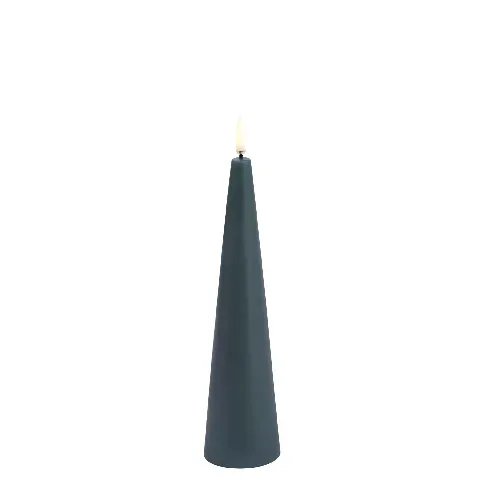 Bilde av best pris Uyuni - LED cone candle - Pine green, smooth - 5,8x21,5 cm (UL-CO-PG06021) - Hjemme og kjøkken