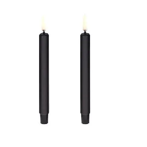 Bilde av best pris Uyuni LED kronelys, batteri, sort,Ø1,3xH13,8 cm Stearinlys