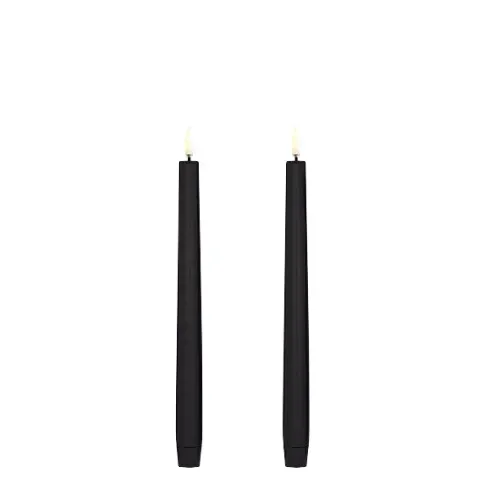 Bilde av best pris Uyuni LED kronelys, batteri, sort,Ø2,3xØ25 cm Stearinlys