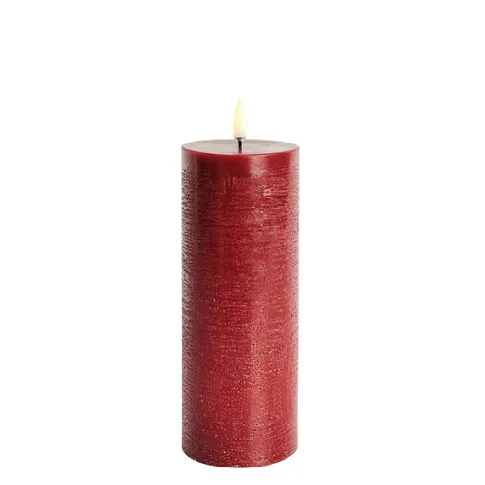 Bilde av best pris Uyuni LED kubbelys, batteri, rød,Ø7,8xH20,3 cm Stearinlys