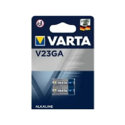 Bilde av best pris VARTA Electronic batteri Alkaline 12V, 52mAh, V23GA Ø10,3mm, højde 28,5mm 2 pak - (2 stk.) PC tilbehør - Ladere og batterier - Diverse batterier
