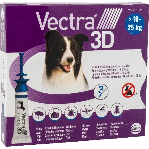Bilde av best pris Vectra 3D - Spot-on-solution (dogs) 10-25 kg 3pk - (590379) - Kjæledyr og utstyr