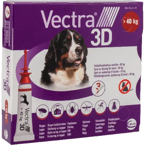 Bilde av best pris Vectra 3D - Spot-on-solution (dogs)>40 kg 3pk - (432174) - Kjæledyr og utstyr