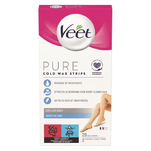 Bilde av best pris Veet Pure Cold Wax Strips Legs And Body 1pcs Helse & velvære - Hårfjerning