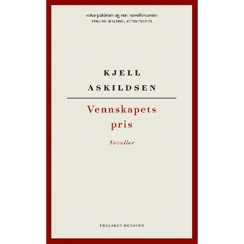 Bilde av best pris Vennskapets pris av Kjell Askildsen - Skjønnlitteratur