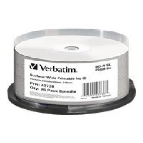 Bilde av best pris Verbatim - 25 x BD-R - 25 GB 6x - bred skrivbar overflate - spindel PC-Komponenter - Harddisk og lagring - Lagringsmedium