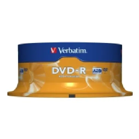 Bilde av best pris Verbatim - 25 x DVD-R - 4.7 GB 16x - matt sølv - spindel PC-Komponenter - Harddisk og lagring - Lagringsmedium