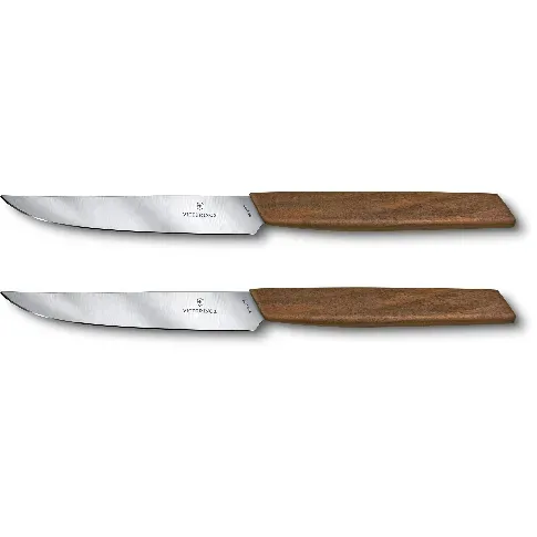Bilde av best pris Victorinox Swiss Modern Kjøttkniver 12cm 2 stk Valnøtt-skaft Steakkniv