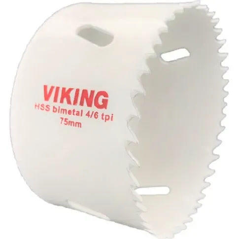 Bilde av best pris Viking hullsag, HSS, 8% kobolt, bimetall, uten holder, 75 mm Backuptype - Værktøj