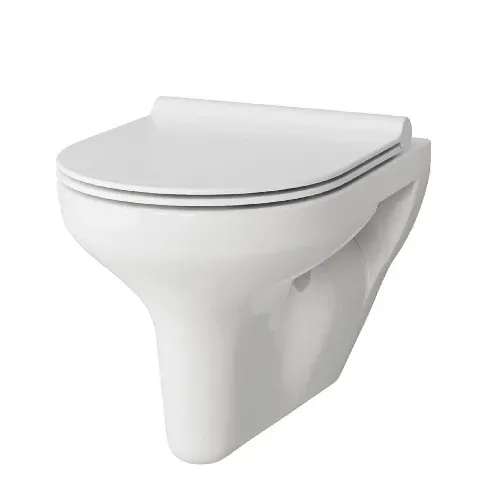 Bilde av best pris Vikingbad Vito Veggskål Uten Sete - Vegghengt Toalett Hvit Vegghengt toalett