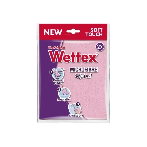 Bilde av best pris Vileda Wettex Mikrofiberklut Soft 3in1, 2-pakning Andre rengjøringsprodukter,Mikrofiberkluter