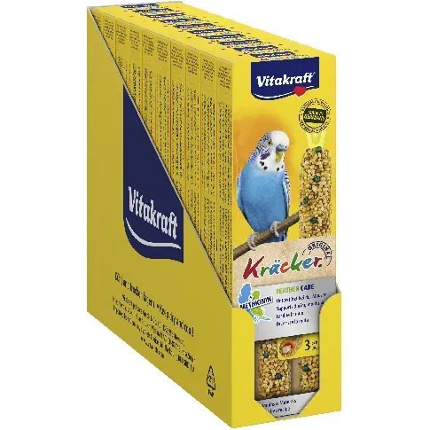 Bilde av best pris Vitakraft - Bird snacks - 10 x Kräcker Feather Care for budgies (bundle) - Kjæledyr og utstyr