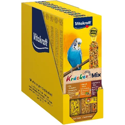 Bilde av best pris Vitakraft - Bird treats - 10 x Kräcker Mix Honey/fruit/egg for budgies (bundle) - Kjæledyr og utstyr