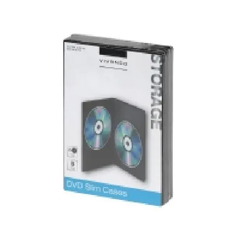 Bilde av best pris Vivanco 31720, DVD-etui, 2 disker, Svart, 190 mm, 136 mm, 35 mm PC-Komponenter - Harddisk og lagring - Medie oppbevaring