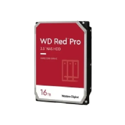 Bilde av best pris WD Red Pro WD161KFGX - Harddisk - 16 TB - intern - 3.5 - SATA 6Gb/s - 7200 rpm - buffer: 512 MB PC-Komponenter - Harddisk og lagring - Interne harddisker