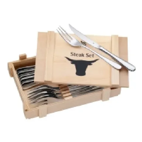Bilde av best pris WMF Ranch - Steak knife/fork set - 12 stk. - 24 cm - rustfritt stål Catering - Service - Bestikk