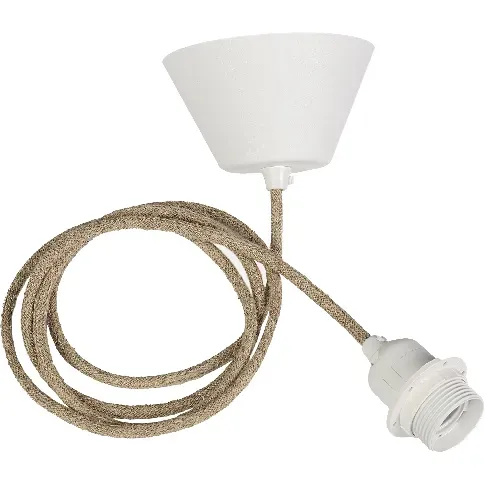 Bilde av best pris Watt & Veke Opphengskabel, E27, beige Lampeholder