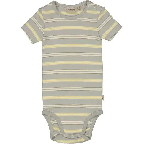 Bilde av best pris Wheat Body Plain Kortermet Morning Mist Stripe - Babyklær