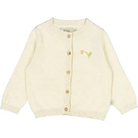 Bilde av best pris Wheat Knit Cardigan Suzy Baby Embroidery Cloud Melange - Babyklær