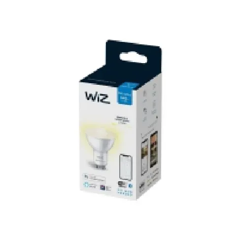 Bilde av best pris WiZ - LED-pære for søkelys - form: PAR16 - GU10 - 4.9 W (ekvivalent 50 W) - klasse F - varmt hvitt lys - 2700 K Smart hjem - Smart belysning - Smart pære - GU10