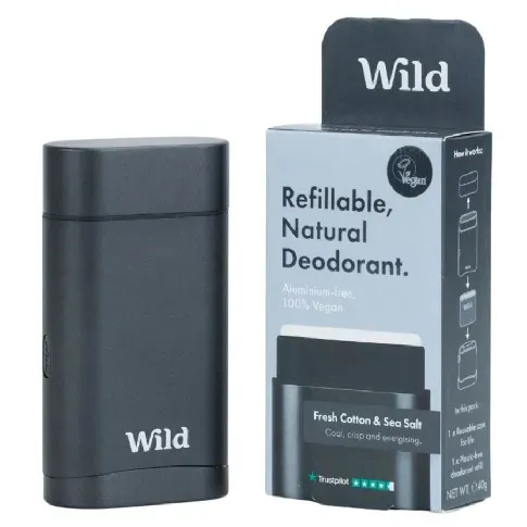 Bilde av best pris Wild Black Case And Fresh Cotton & Sea Salt Deodorant Starter Pac Mann - Dufter - Deodorant
