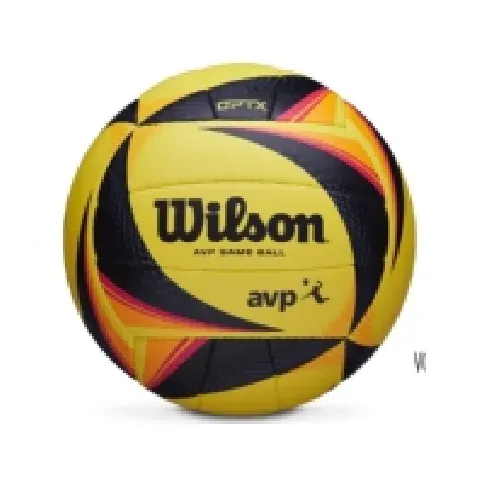 Bilde av best pris Wilson AVP OPTX, Sort, Gult, Composite, Kunstig lær, Mikrofiber, 18-panel ball, Inne & Ute, AVP, Bilde Sport & Trening - Sportsutstyr - Volleyballer