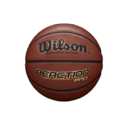 Bilde av best pris Wilson Reaction Pro, Svart, Brun, Lær, Inne & Ute, 1 stykker Sport & Trening - Sportsutstyr - Basketball