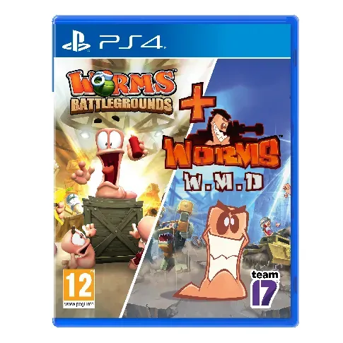 Bilde av best pris Worms Battlegrounds + Worms WMD Double Pack - Videospill og konsoller