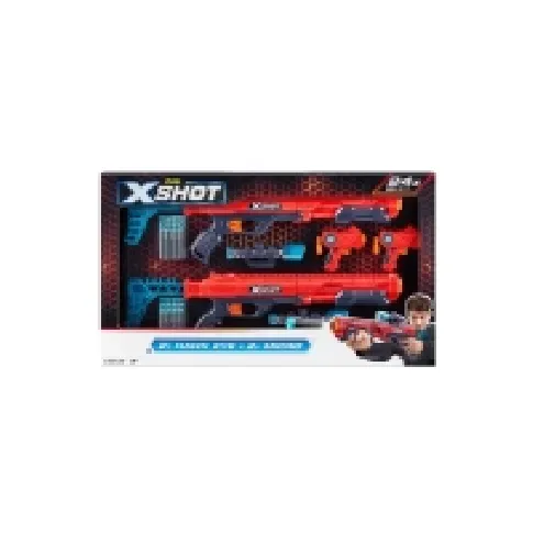Bilde av best pris X-Shot Excel Double Hawk Eye and Double Micro Foam Dart Blaster Combo Pack (24 Darts) Leker - Rollespill - Blastere og lekevåpen