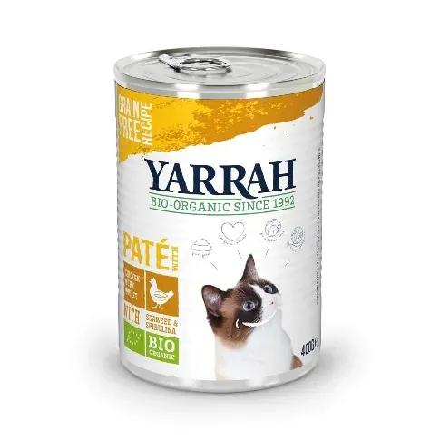 Bilde av best pris Yarrah Organic Cat Chicken Paté 400 g Katt - Kattemat - Våtfôr
