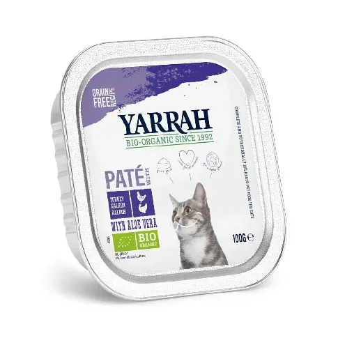Bilde av best pris Yarrah Organic Cat Chicken & Turkey Paté Grain Free Katt - Kattemat - Våtfôr