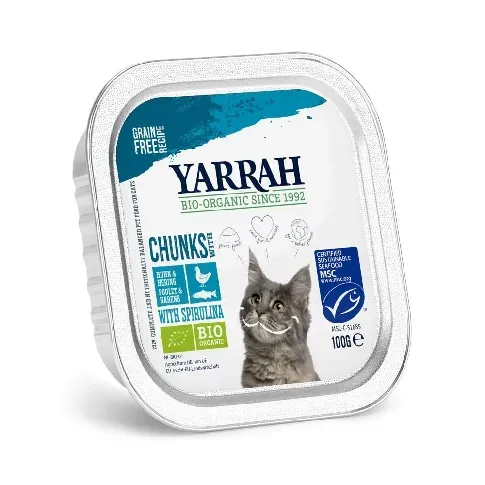 Bilde av best pris Yarrah Organic Cat Fish Chunks Grain Free Katt - Kattemat - Våtfôr