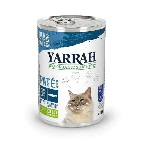 Bilde av best pris Yarrah Organic Cat Fish Paté 400 g Katt - Kattemat - Våtfôr