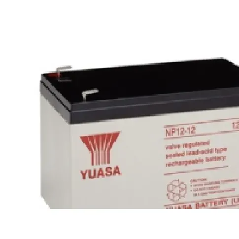 Bilde av best pris Yuasa NP12-12, Forseglet blysyre (VRLA), 12 V, 1 stykker, Sort, Hvit, 5 år, 20 timer PC & Nettbrett - UPS - Erstatningsbatterier