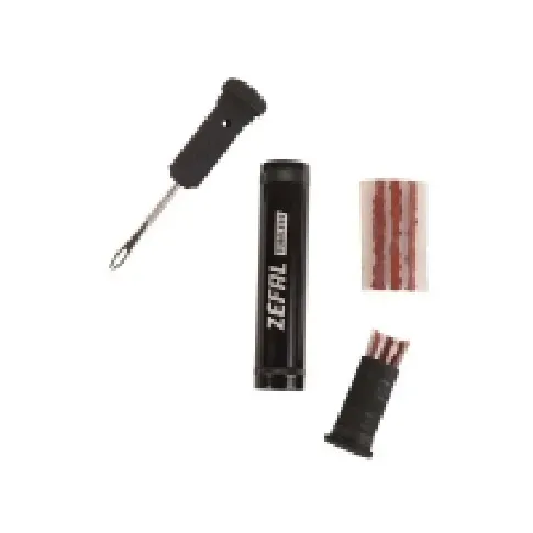 Bilde av best pris ZÉFAL Tubeless Repair Kit 22x110 mm Black, Double function tool (reamer/needle), storage with 5 plugs (Ø 2 mm/Ø 4 mm), 110 mm, Bike mounting Sykling - Hjul, dekk og slanger - Tubeless