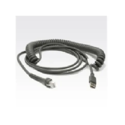 Bilde av best pris Zebra - USB-kabel - USB - 2.7 m - rullet sammen - for Symbol LS2208, LS4208, LS4278 Zebra VC80X Skrivere & Scannere - Tilbehør til skrivere - Skanner