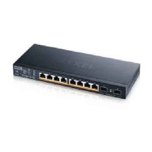 Bilde av best pris Zyxel XMG1915 Series XMG1915-10EP - Switch - administrert, NebulaFLEX-sky - L3 Lite - smart - 8 x 100/1000/2.5G (PoE++) + 2 x Gigabit SFP / 10 Gigabit SFP+ - rackmonterbar - PoE++ (130 W) PC tilbehør - Nettverk - Switcher